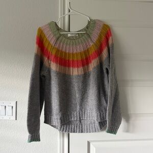 Anthropologie Colorful Striped Sweater